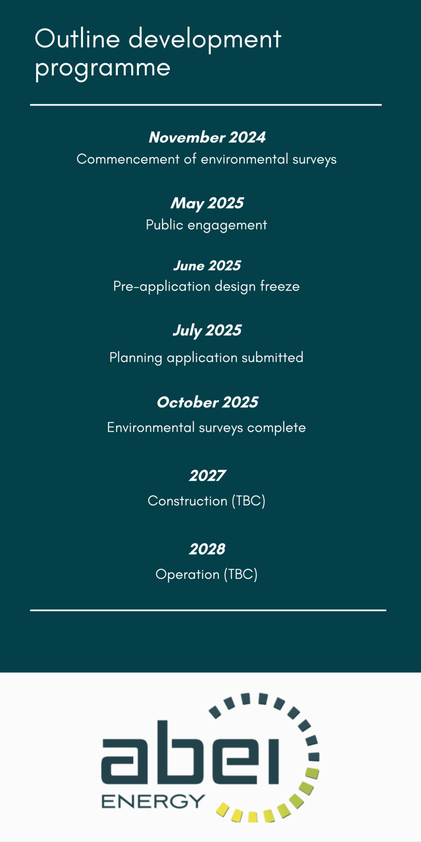 Outline Development Programme